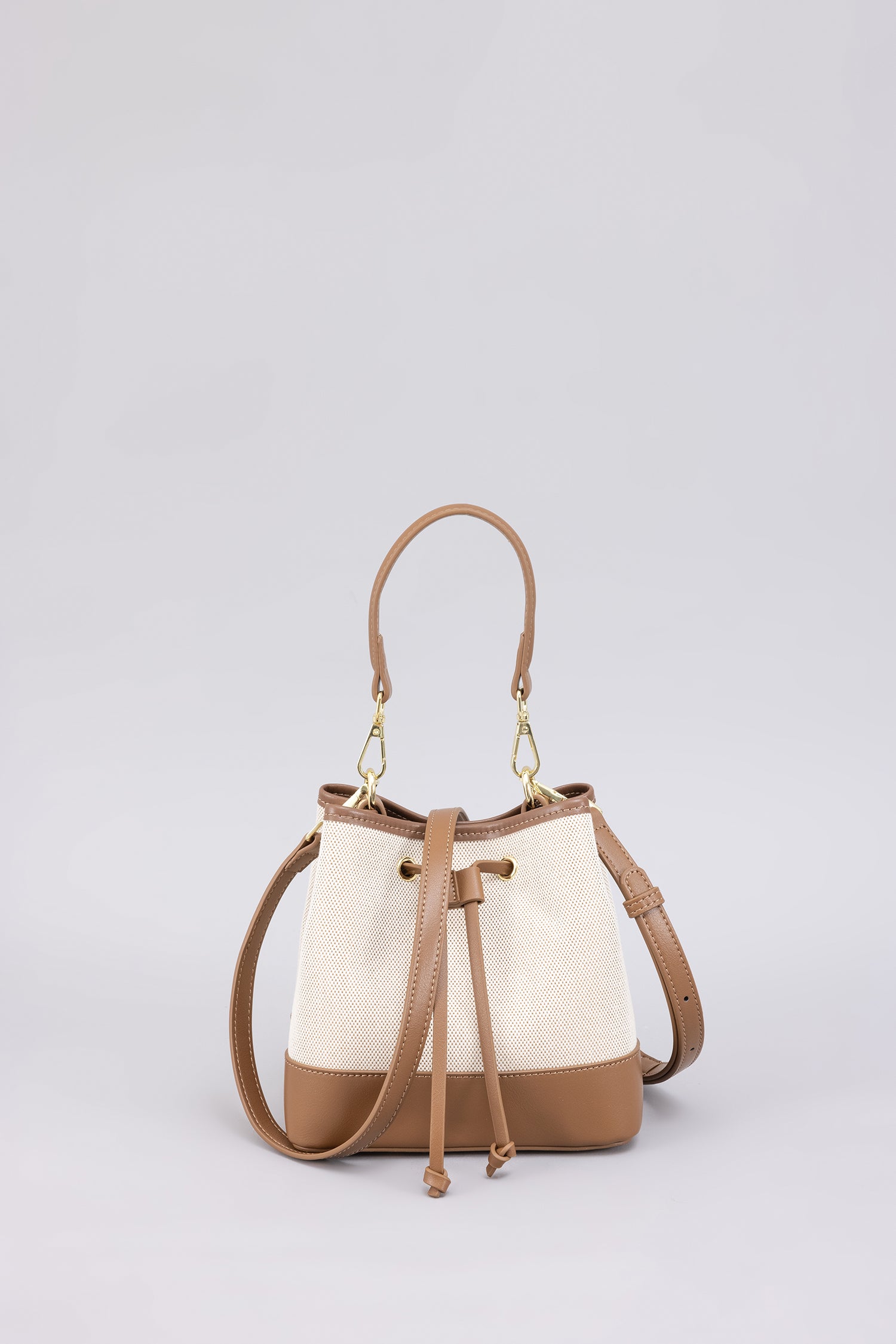 Canvas Bucket Bag - Cocoa