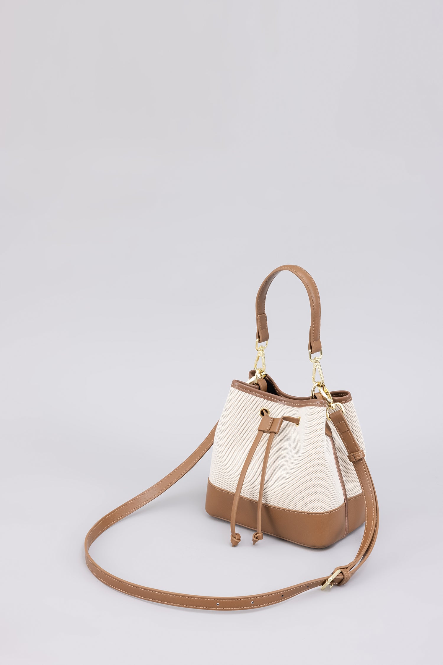 Canvas Bucket Bag - Cocoa