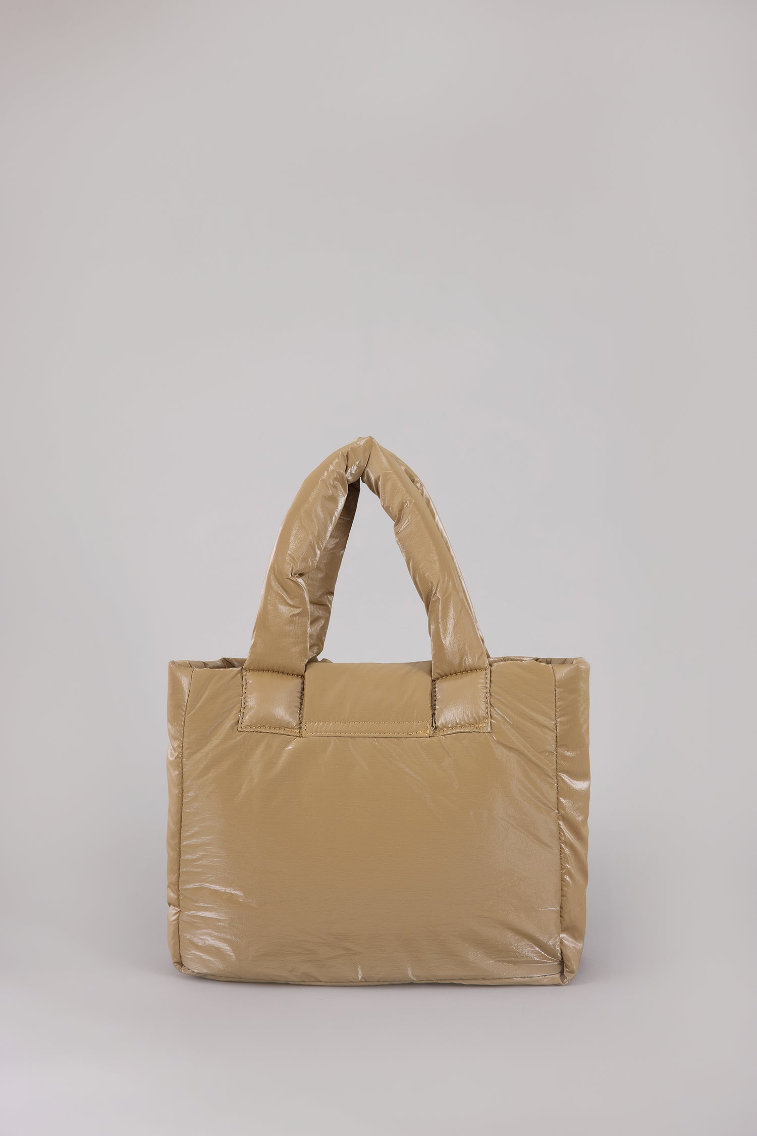 Top Handle Puffer Tote - Cocoa