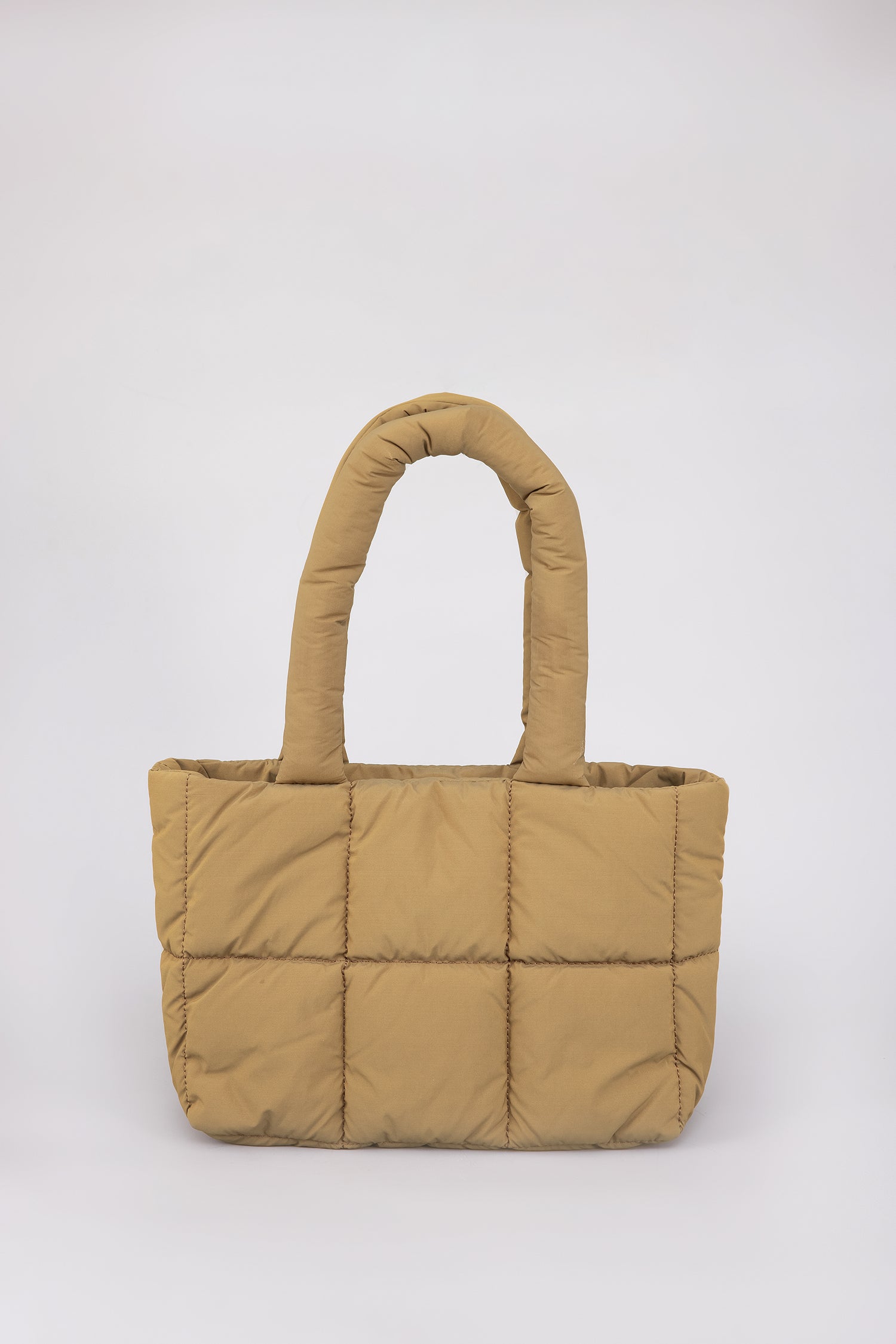 Quilted Tote Bag - Cocoa