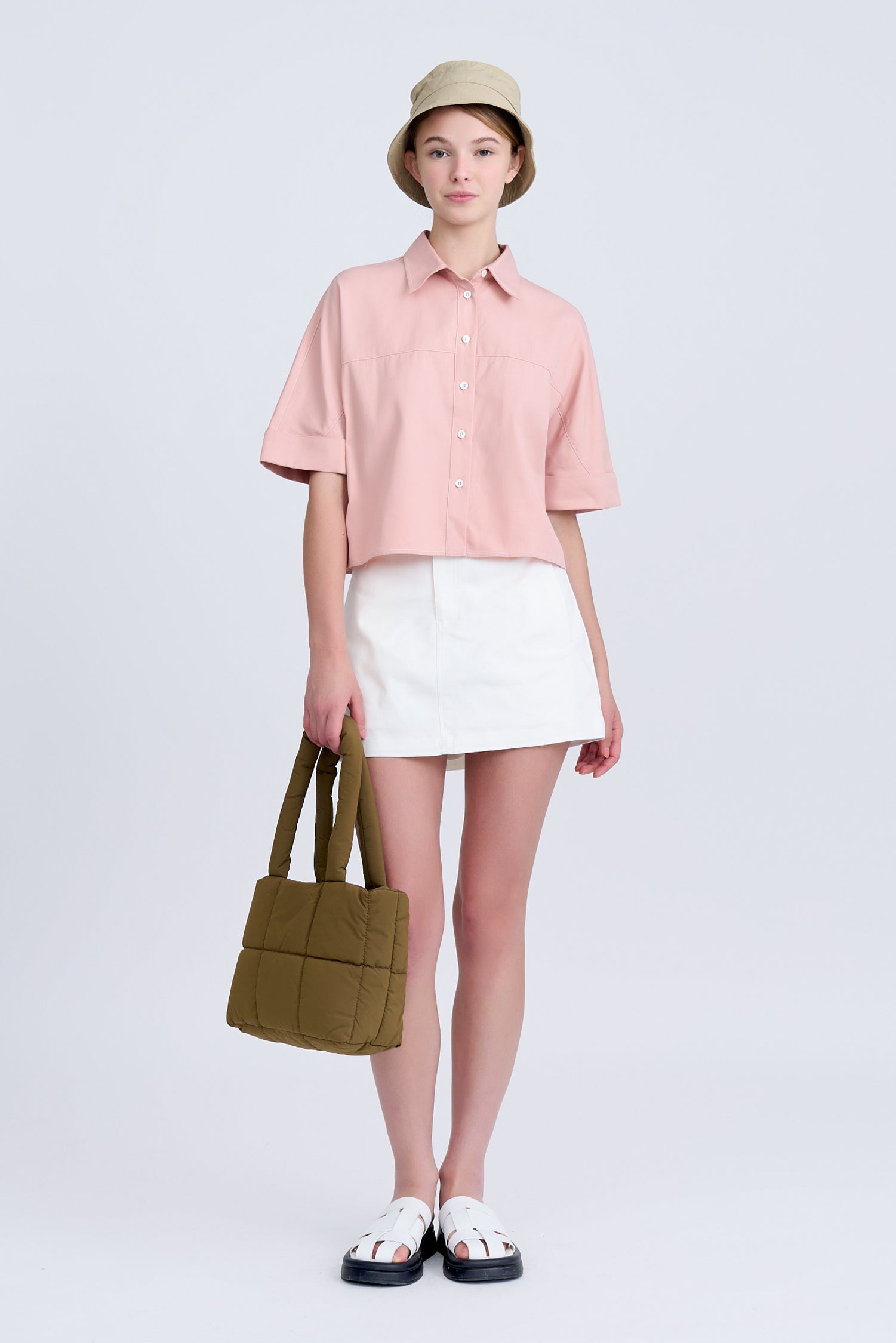 Wide Cut Blouse - Blush