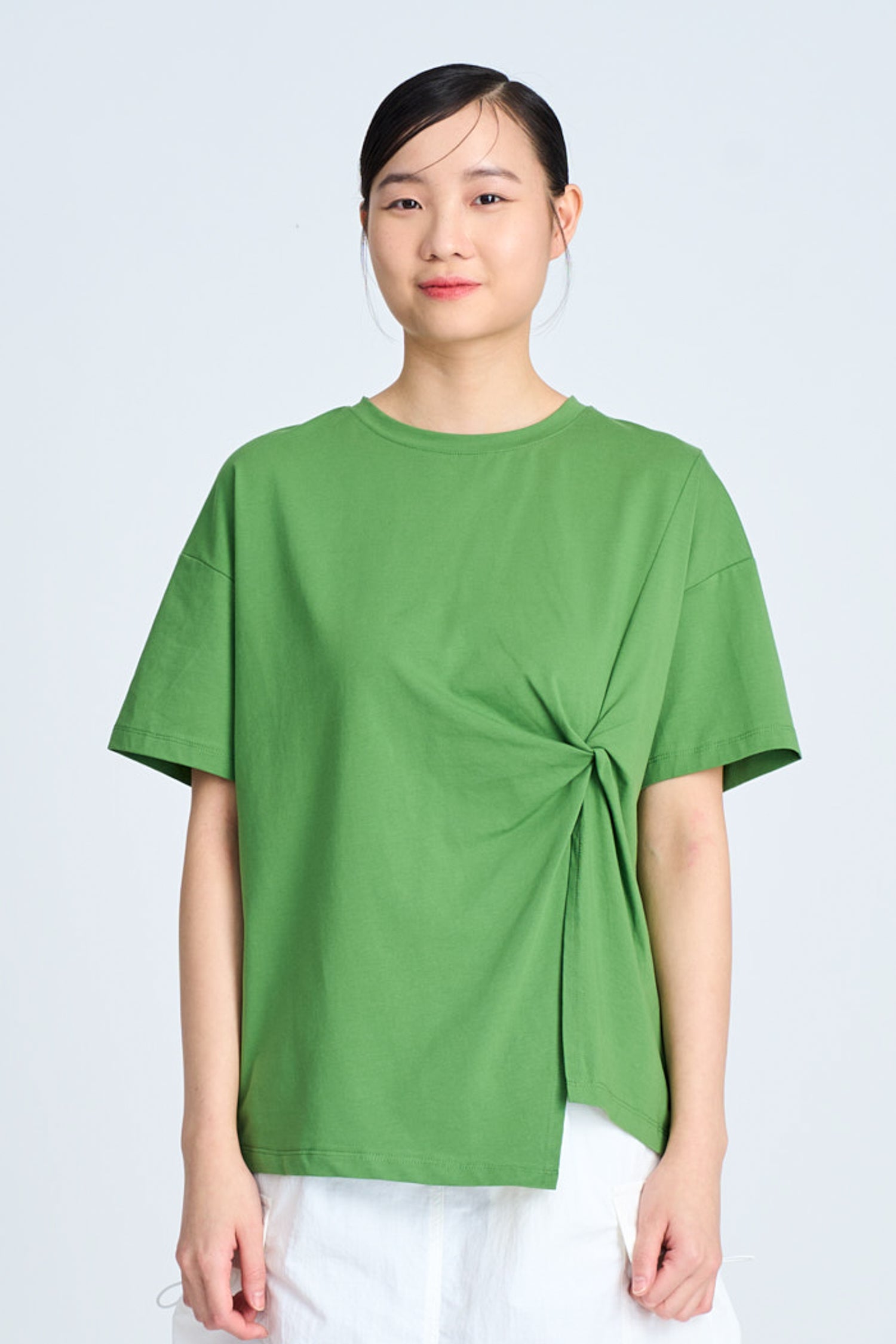 Twist Knot Tee - Clover Green