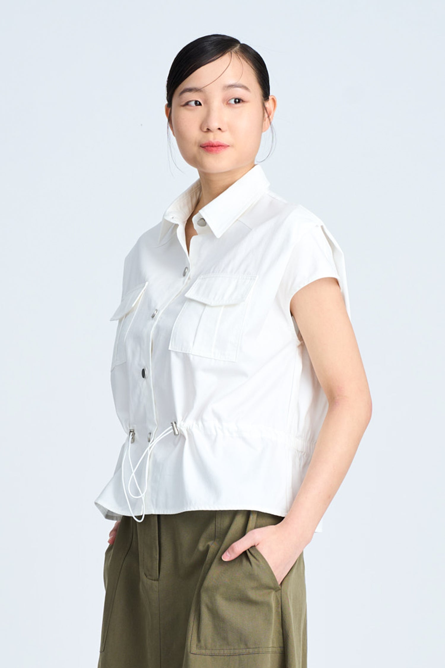 Drawcord Blouse