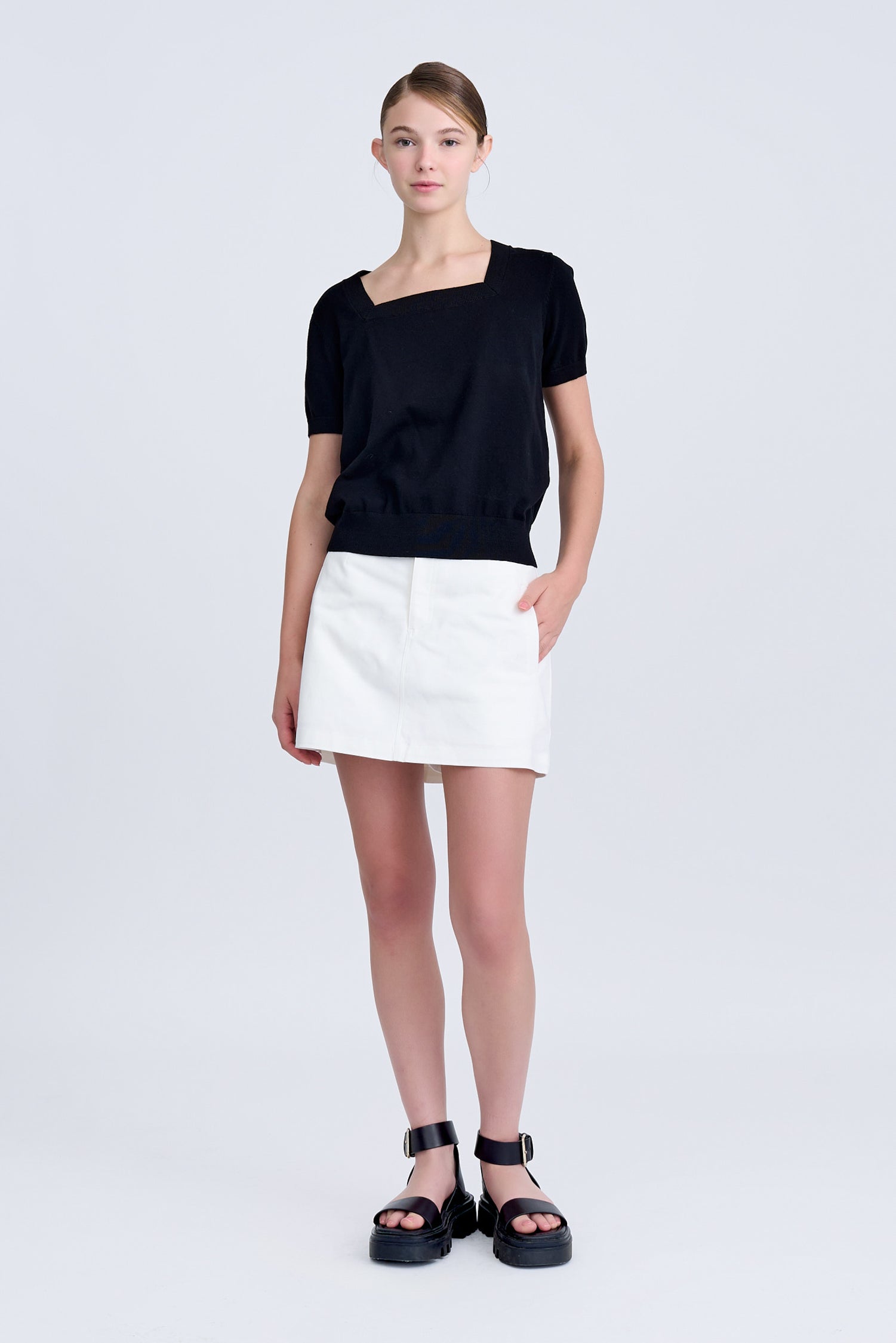 Front Fly Skort - Cream