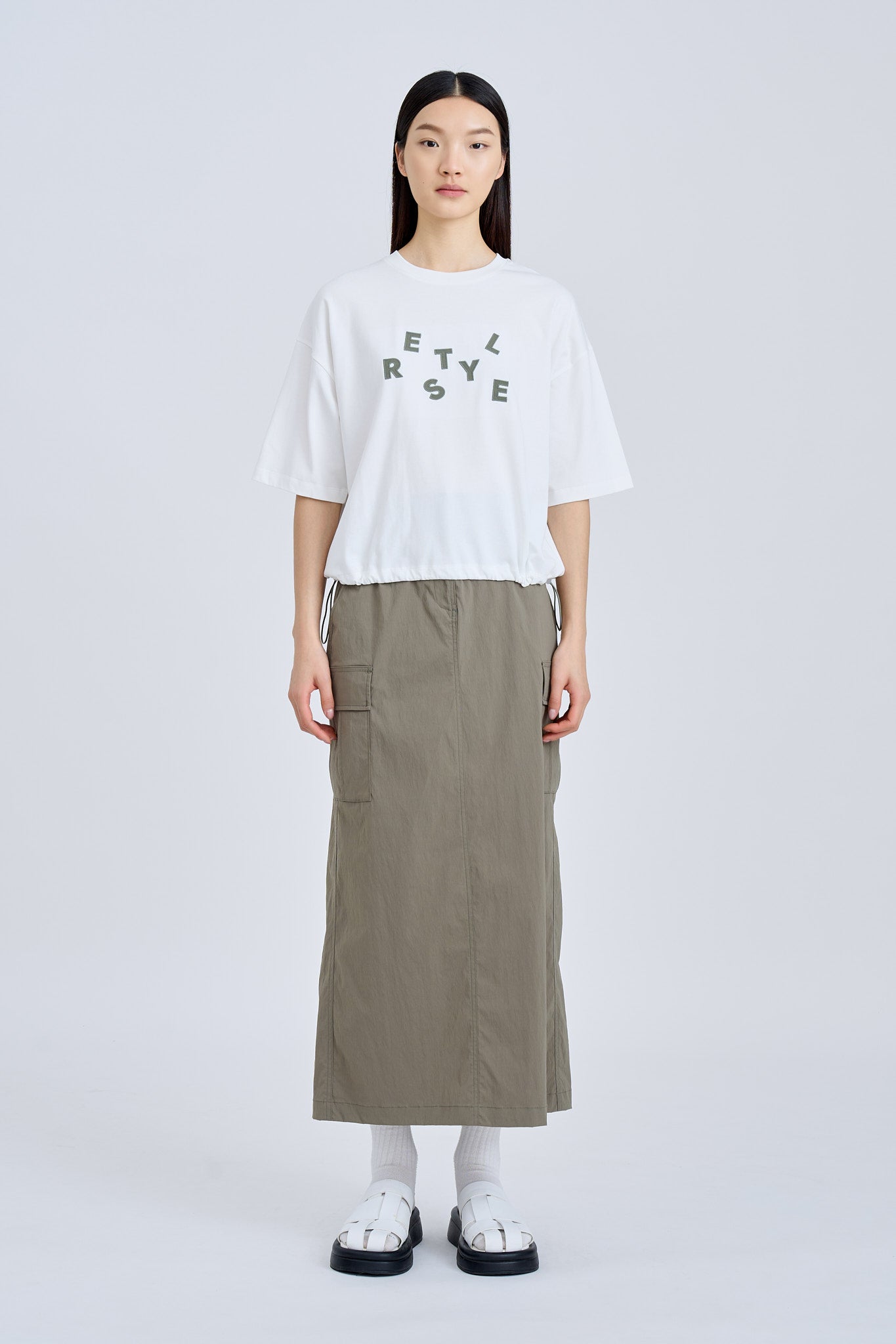 Cargo Skirt - Khaki Green