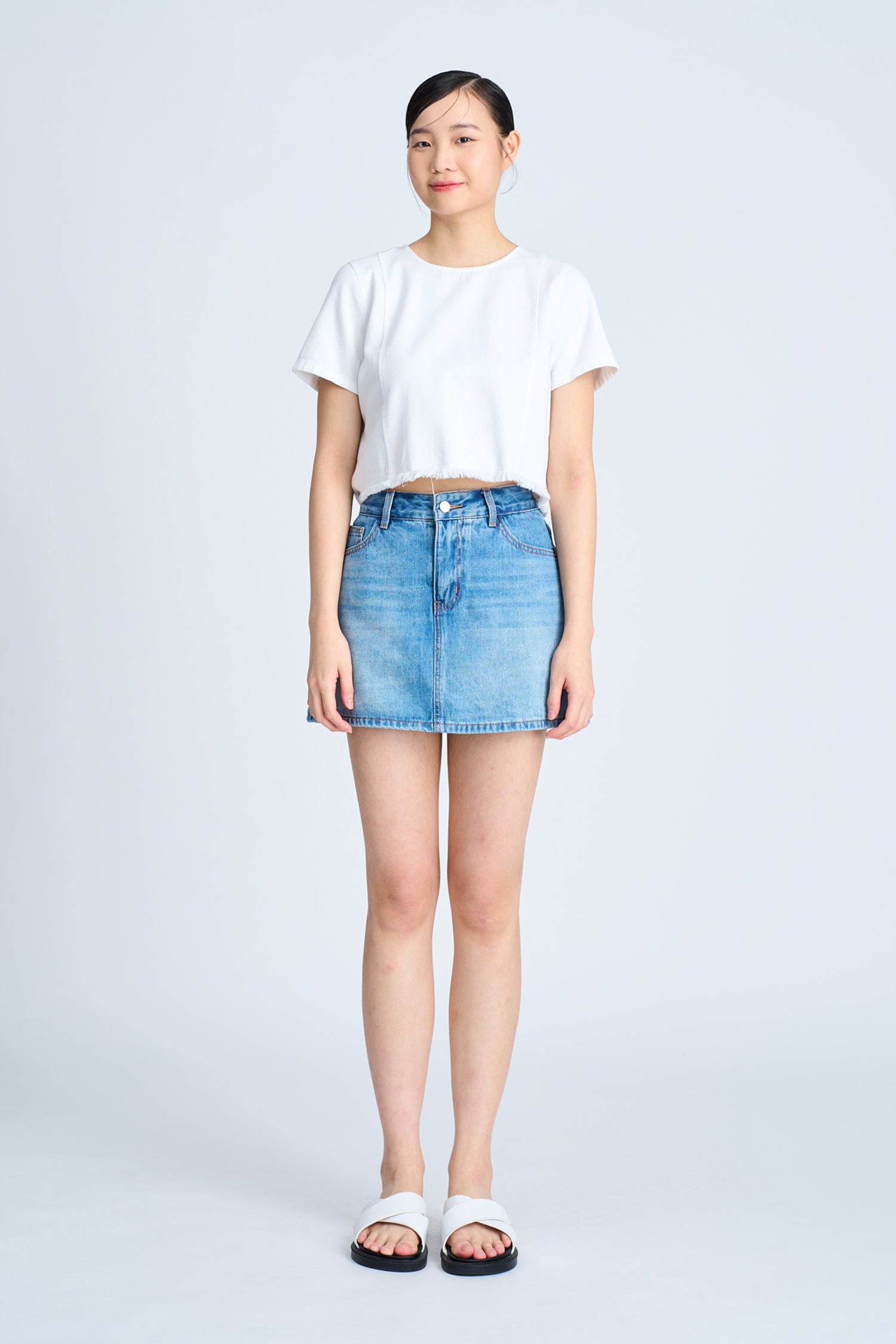 Denim Skort - Denim