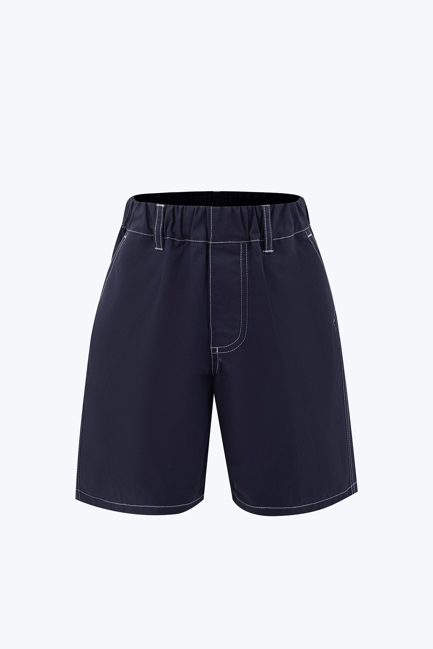 Contrast Stitch Short - Navy