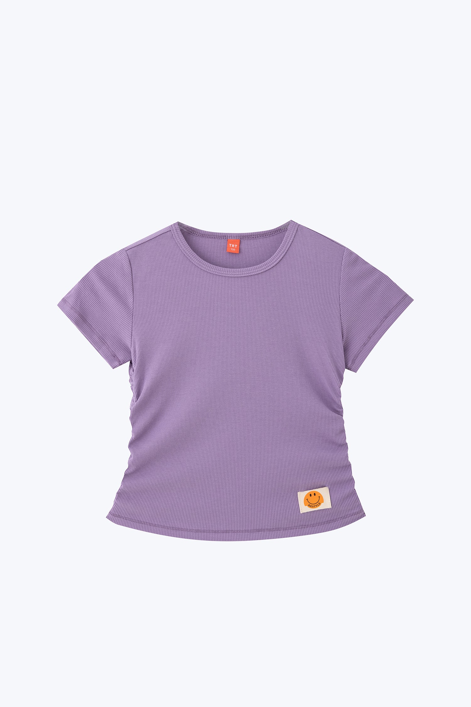 Side Elasticated Kids Tee - Lavender