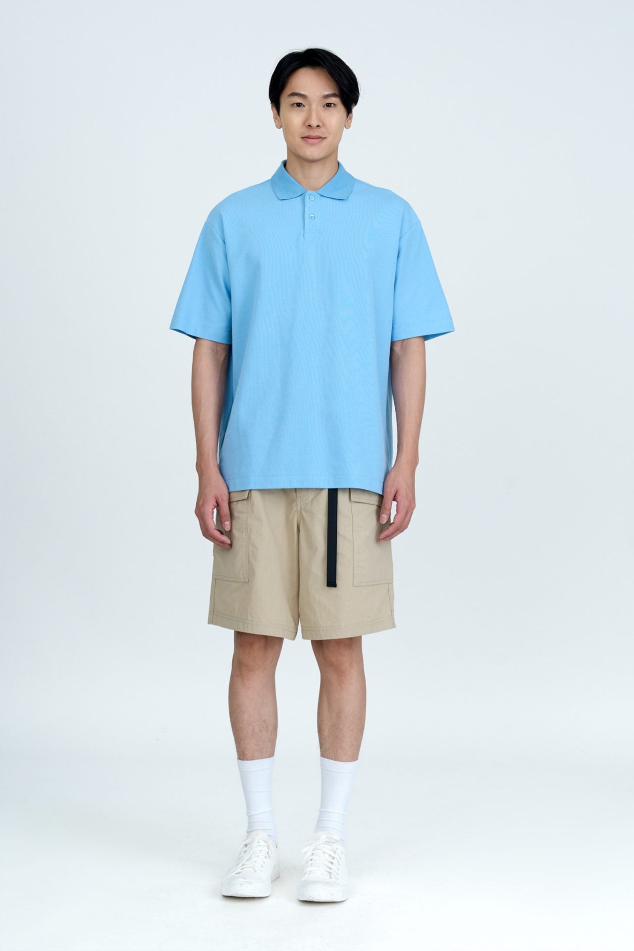 Classic Polo Tee - Sky Blue