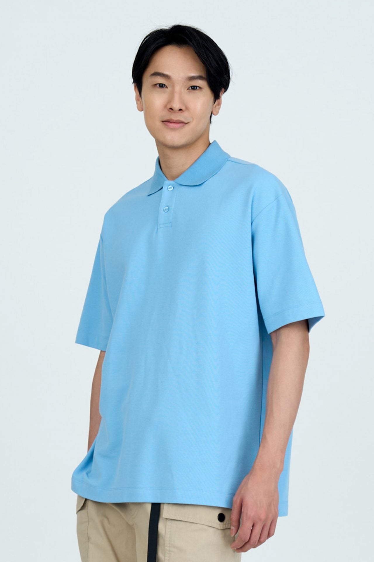 Classic Polo Tee - Sky Blue