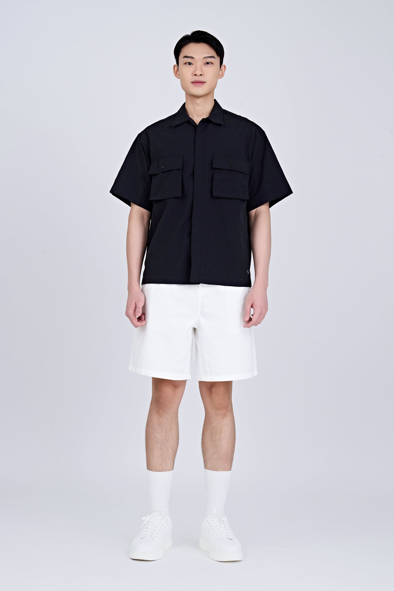 Nylon Utility Shirt - Black