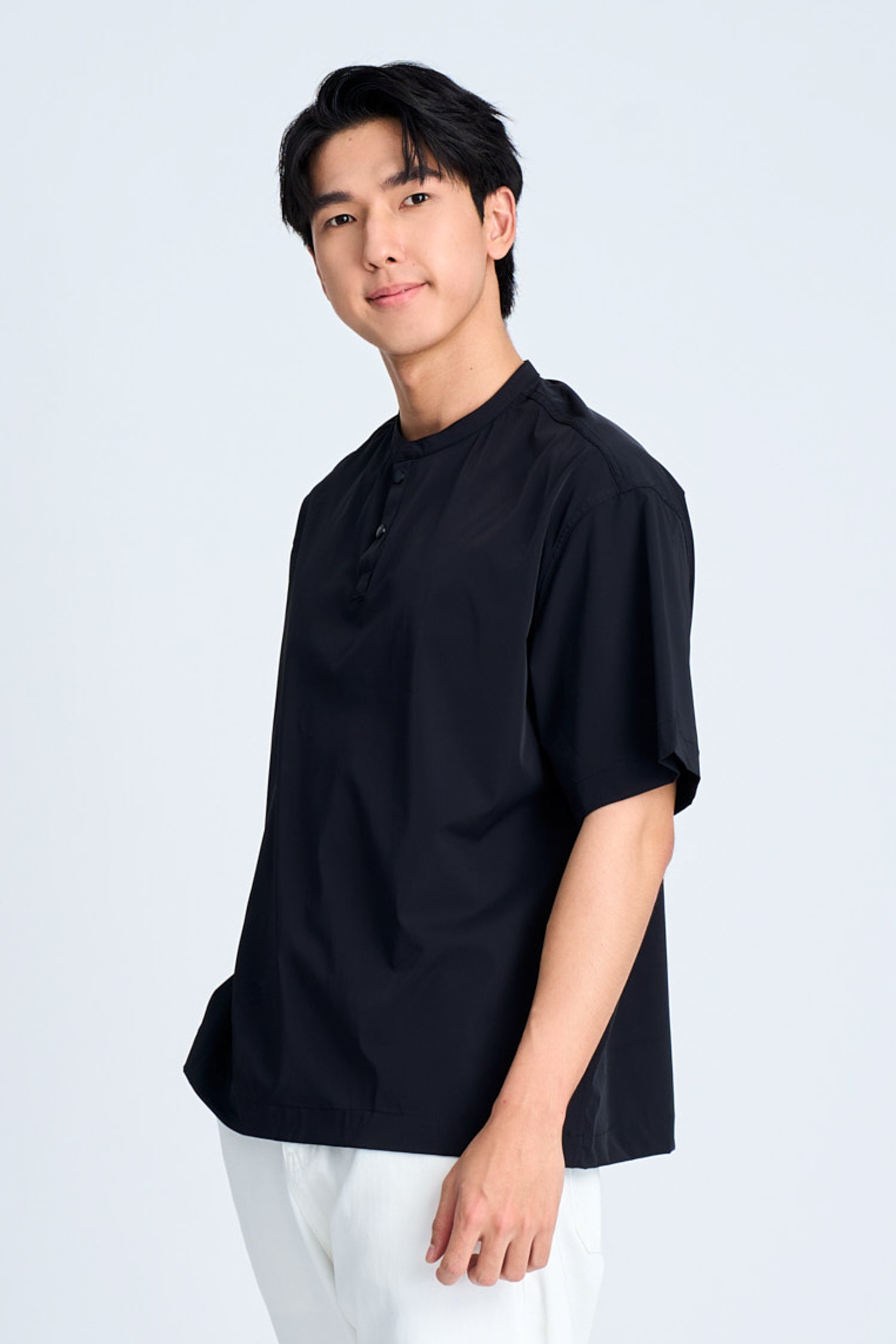 Casual Stand Collar Pocket Shirt