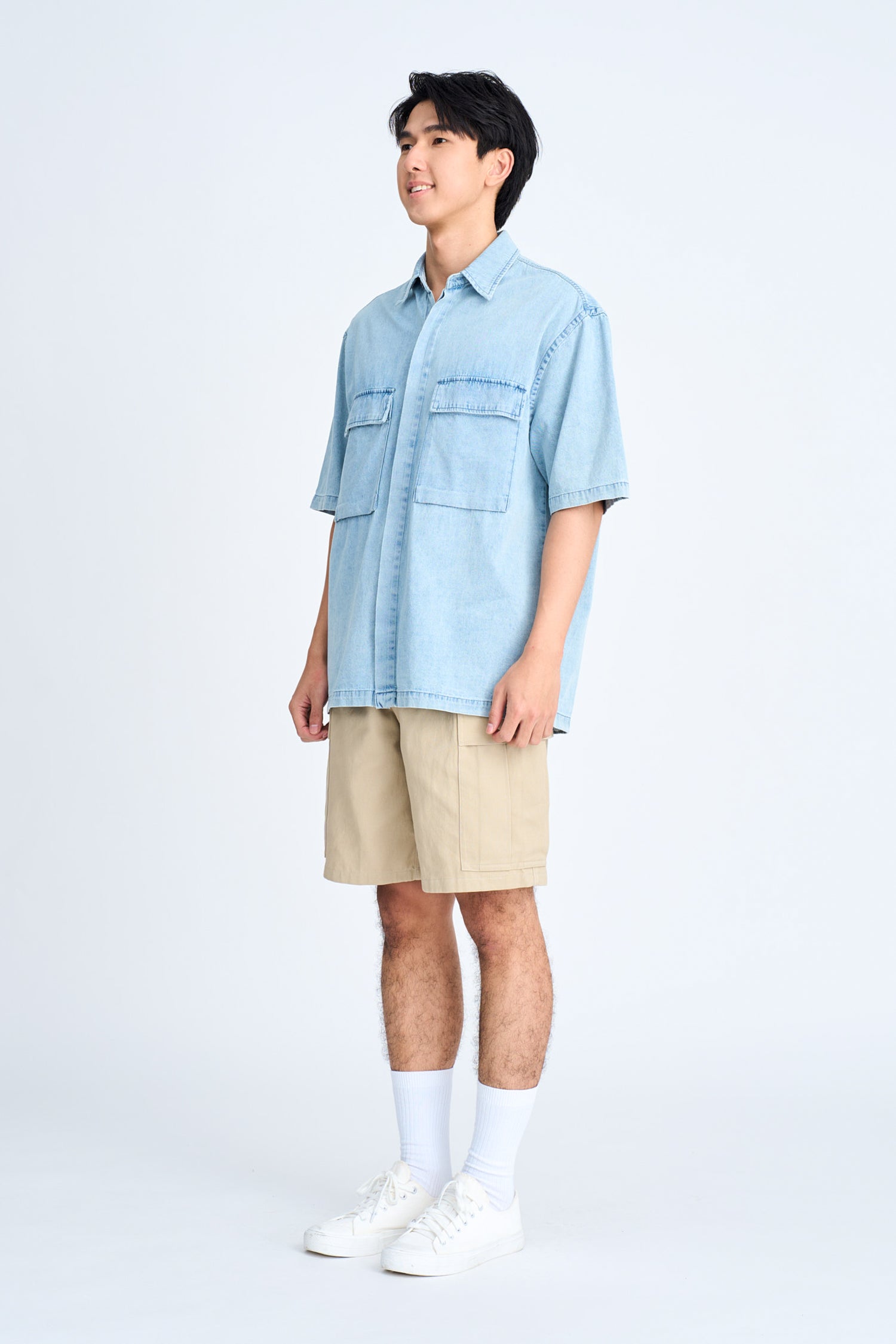 Utility Denim Shirt - Light Denim