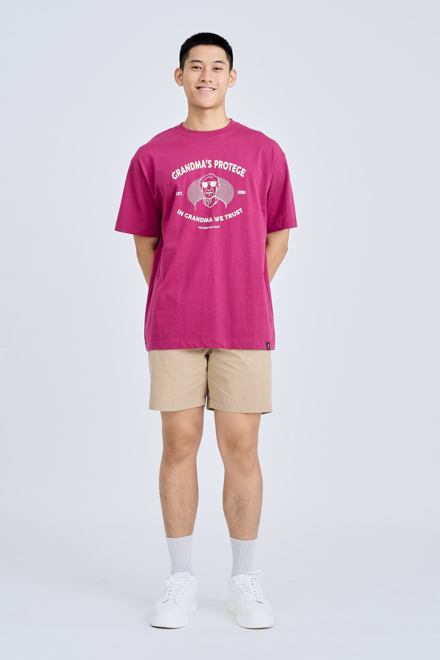 Jersey “Grandma&#39;s Protégé” Graphic Tee - Plum